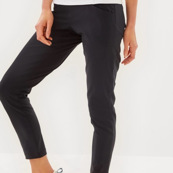 Lilly Pulitzer Classic Black Straight Leg Pants, NWT - Picture 2 of 4